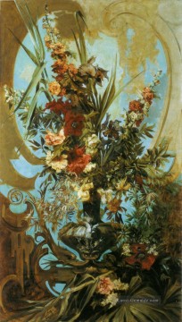 impressionistische Blumen Werke - grosses Blumenstück Blumen Hans Makart